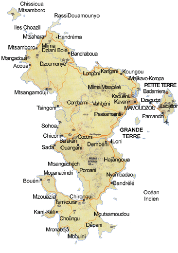Carte de Mayotte 1